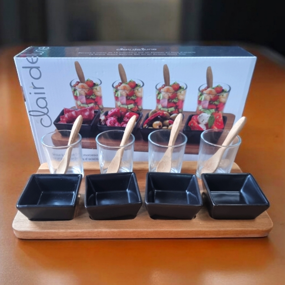 🆕️ Clair de lune 13-Piece Tapas Service Set